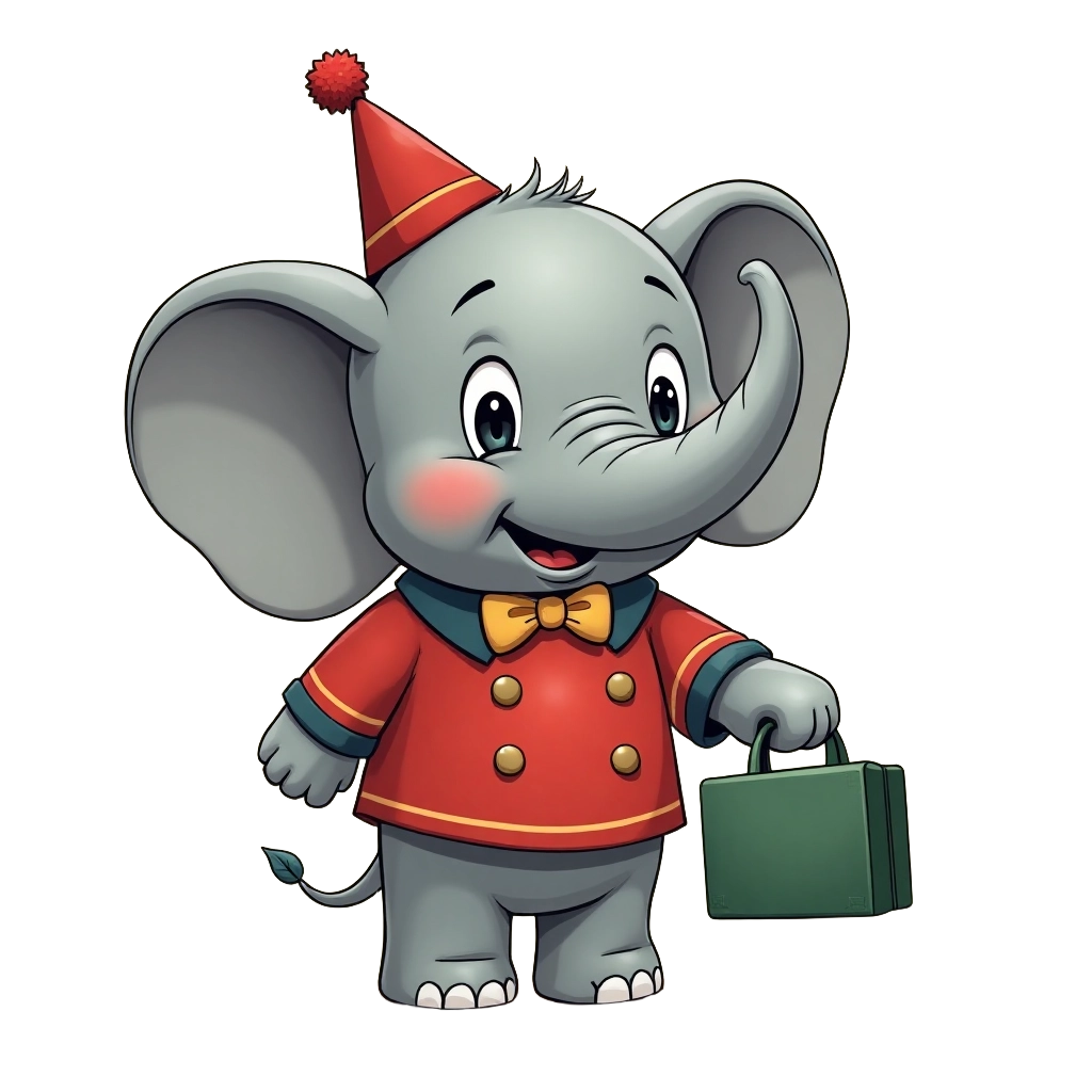 Circus Elephant in Costume